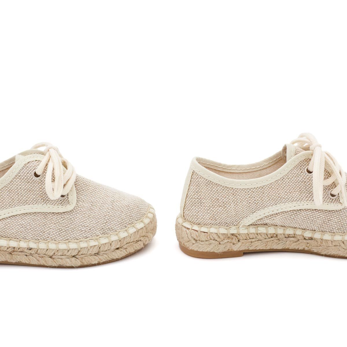Alpargata Blucher Lino Natural