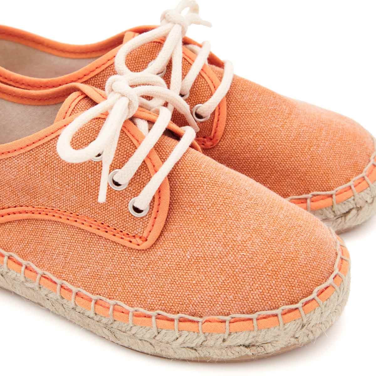 Alpargata Blucher Lona Mandarina