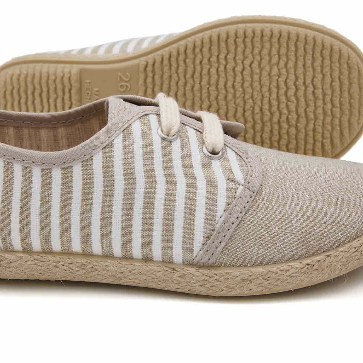 Blucher Yute Rayas Blanco
