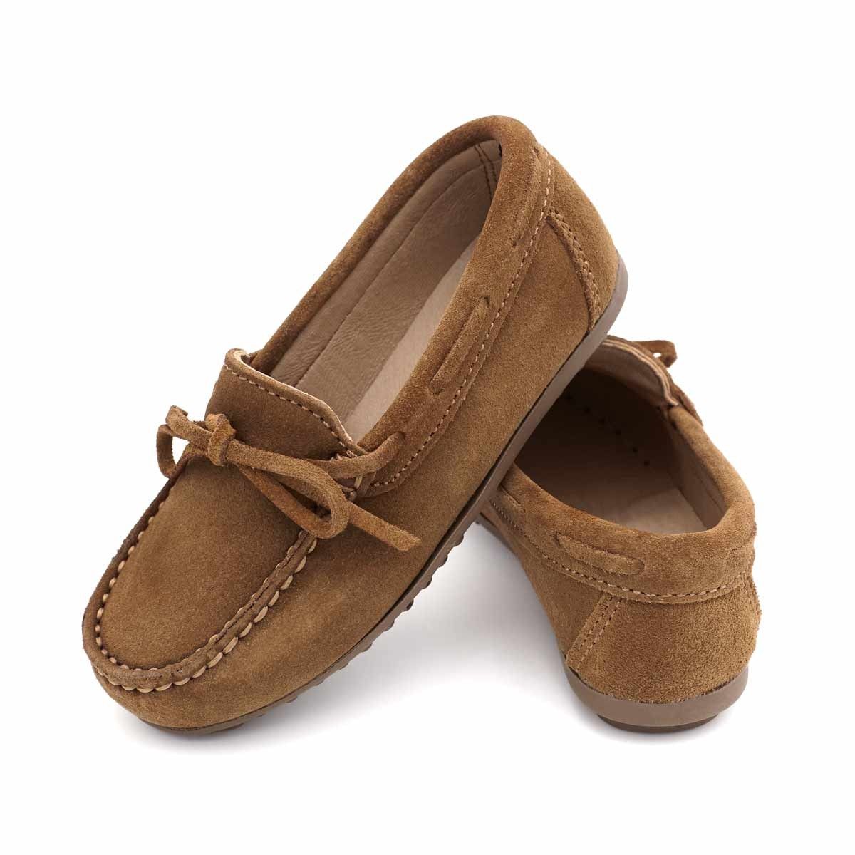 Mocasines Cordón Serraje Cuero