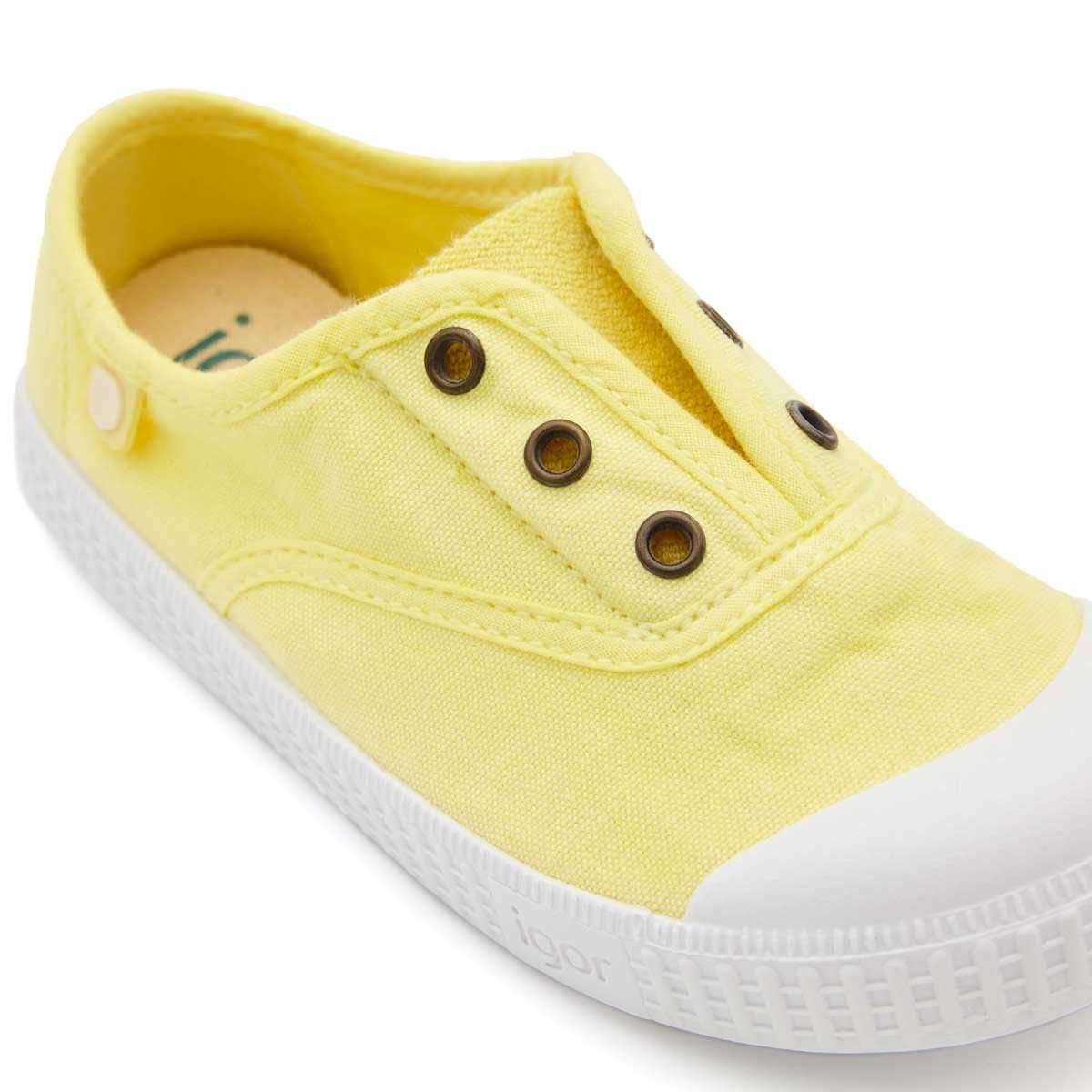 Zapatillas Igor Niños Lona Amarillo