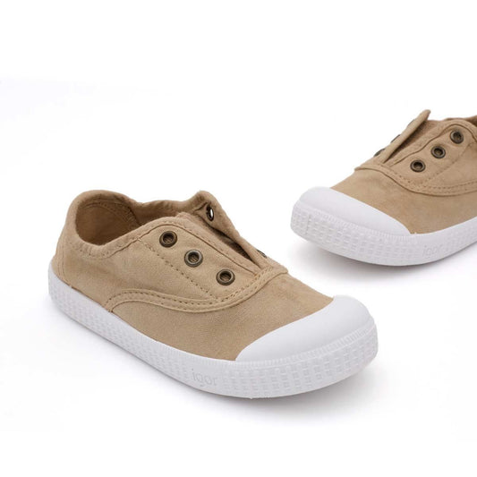 Zapatillas Igor Niños Lona Beige