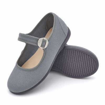 MERCEDITA LONA HEBILLA GRIS 2