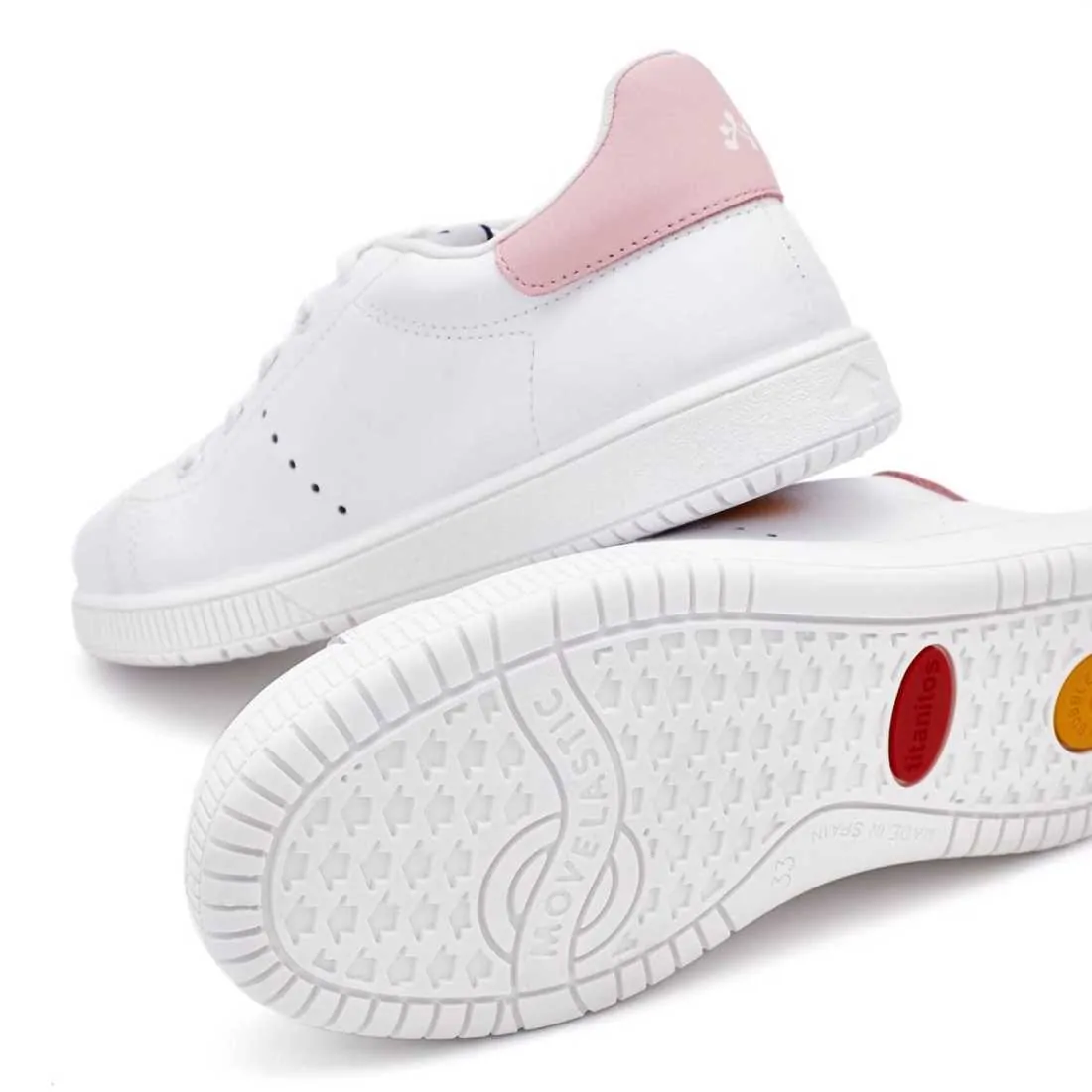 DEPORTIVA PIEL BLANCO-ROSA