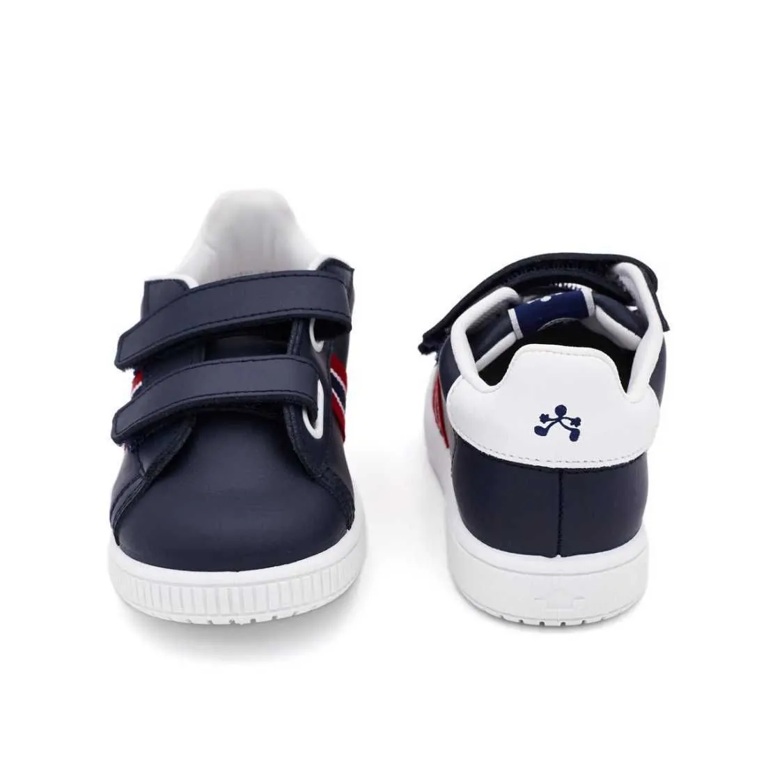 DEPORTIVA PIEL TIRA ADHERENTE COMBINADO MARINO