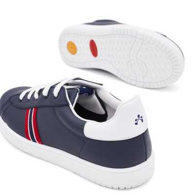 DEPORTIVA PIEL COMBINADO MARINO 2