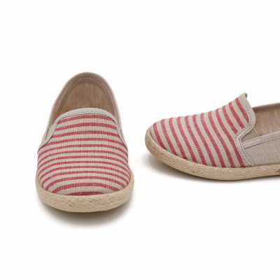ALPARGATA YUTE RAYAS ROJO 2