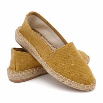 ALPARGATA CLÁSICA LONA MOSTAZA 2