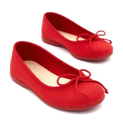 BAILARINA LONA CLÁSICA ROJO 2