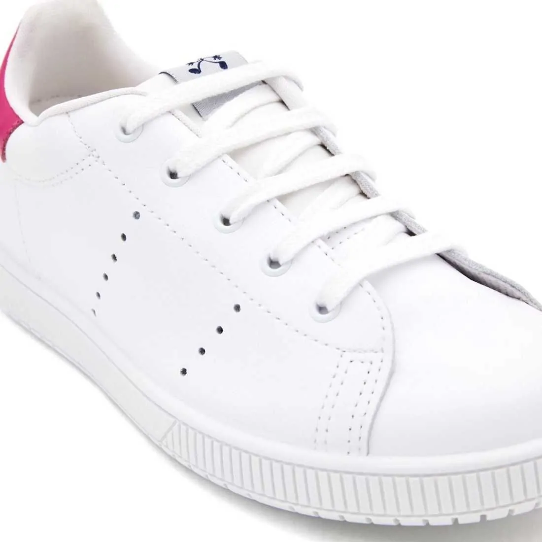 DEPORTIVA PIEL BLANCO-FUCSIA