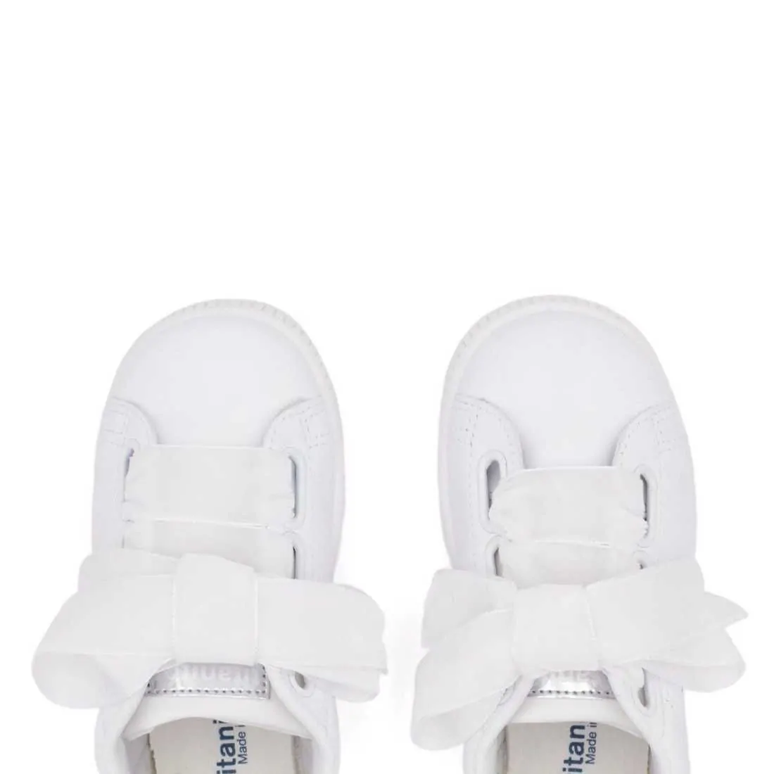 DEPORTIVA PIEL LAZO TERCIOPELO BLANCO