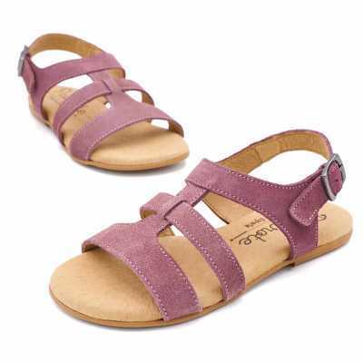 SANDALIA SERRAJE HEBILLA MALVA 2