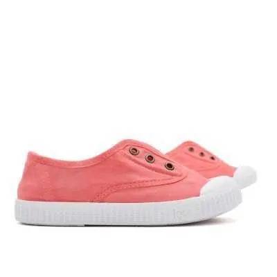 ZAPATILLA 100% ALGODÓN NIÑOS CORAL