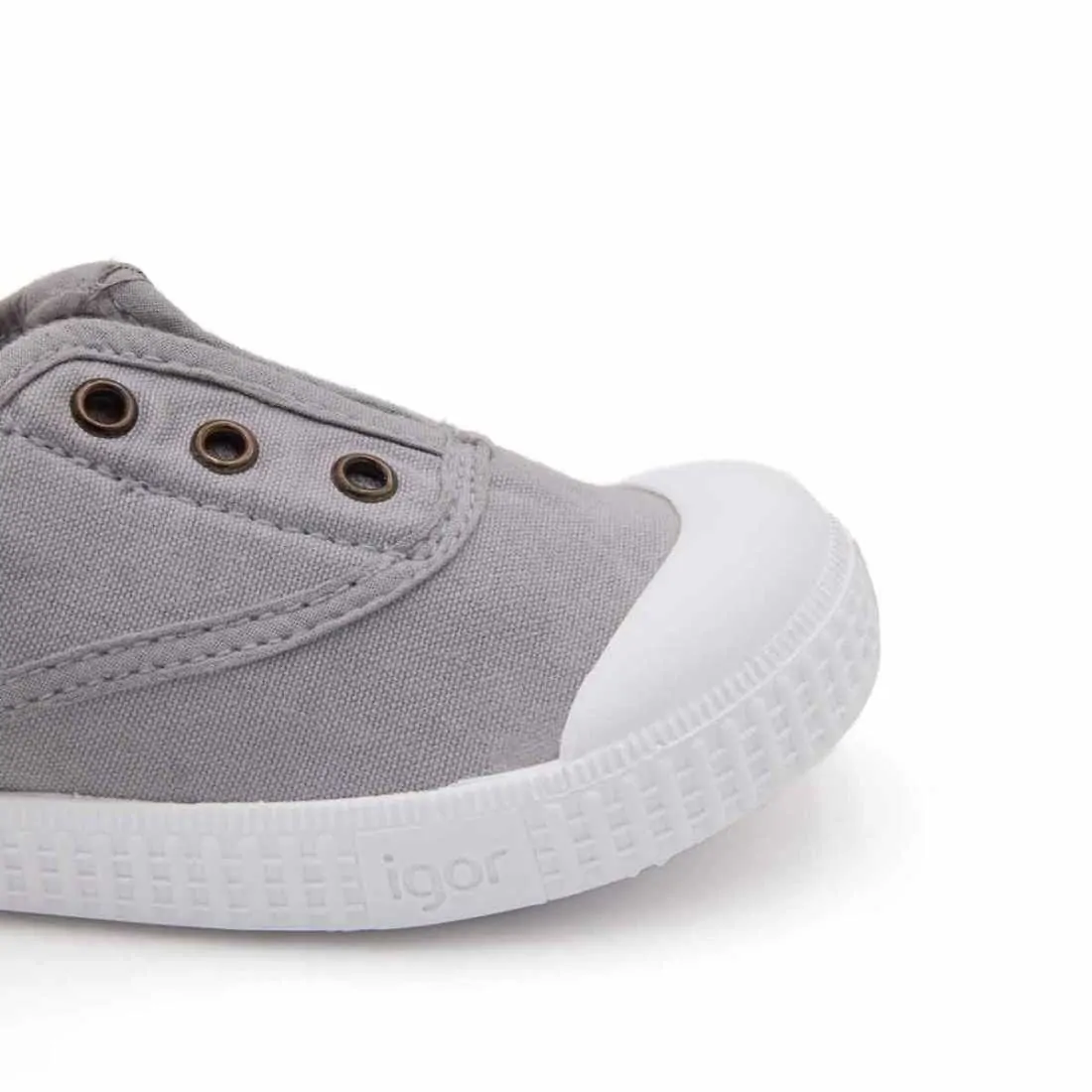 ZAPATILLA 100% ALGODÓN NIÑOS GRIS