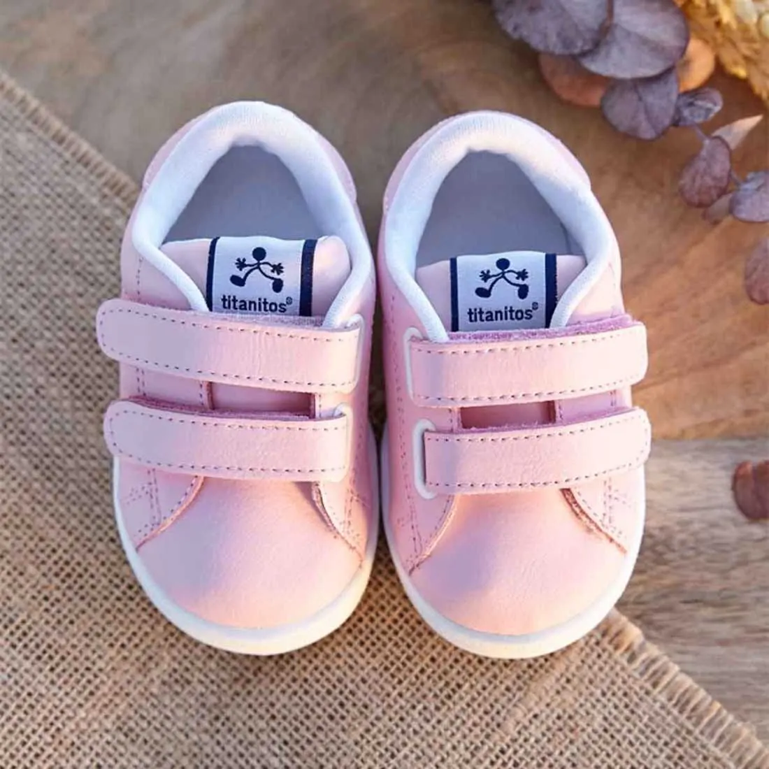DEPORTIVA PIEL TIRA ADHERENTE ROSA