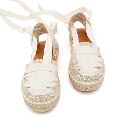 Alpargatas Lino con Cintas para Niñas de Arras | Pasitrote 2