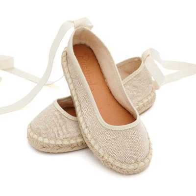 Bailarinas Esparto con cintas de Lino | Pasitrote 2