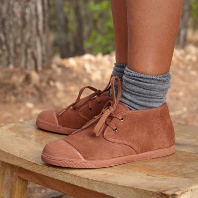 BOTAS BAREFOOT BORREGUITO SERRAJE TERRACOTA | Pasitrote 2