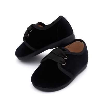 Zapato inglesito terciopelo negro | Pasitrote 2