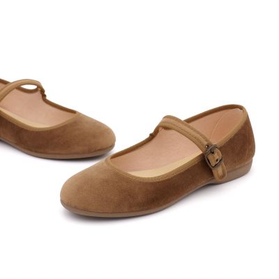 Merceditas Terciopelo Marrón | Pasitrote 2