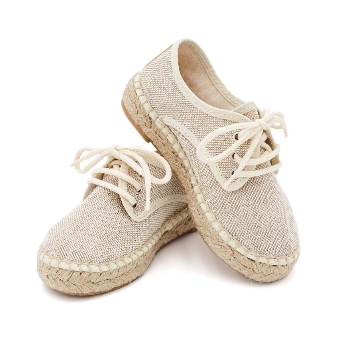Alpargata Blucher Lino Natural