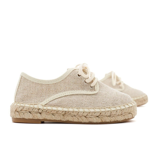 Alpargata Blucher Lino Natural