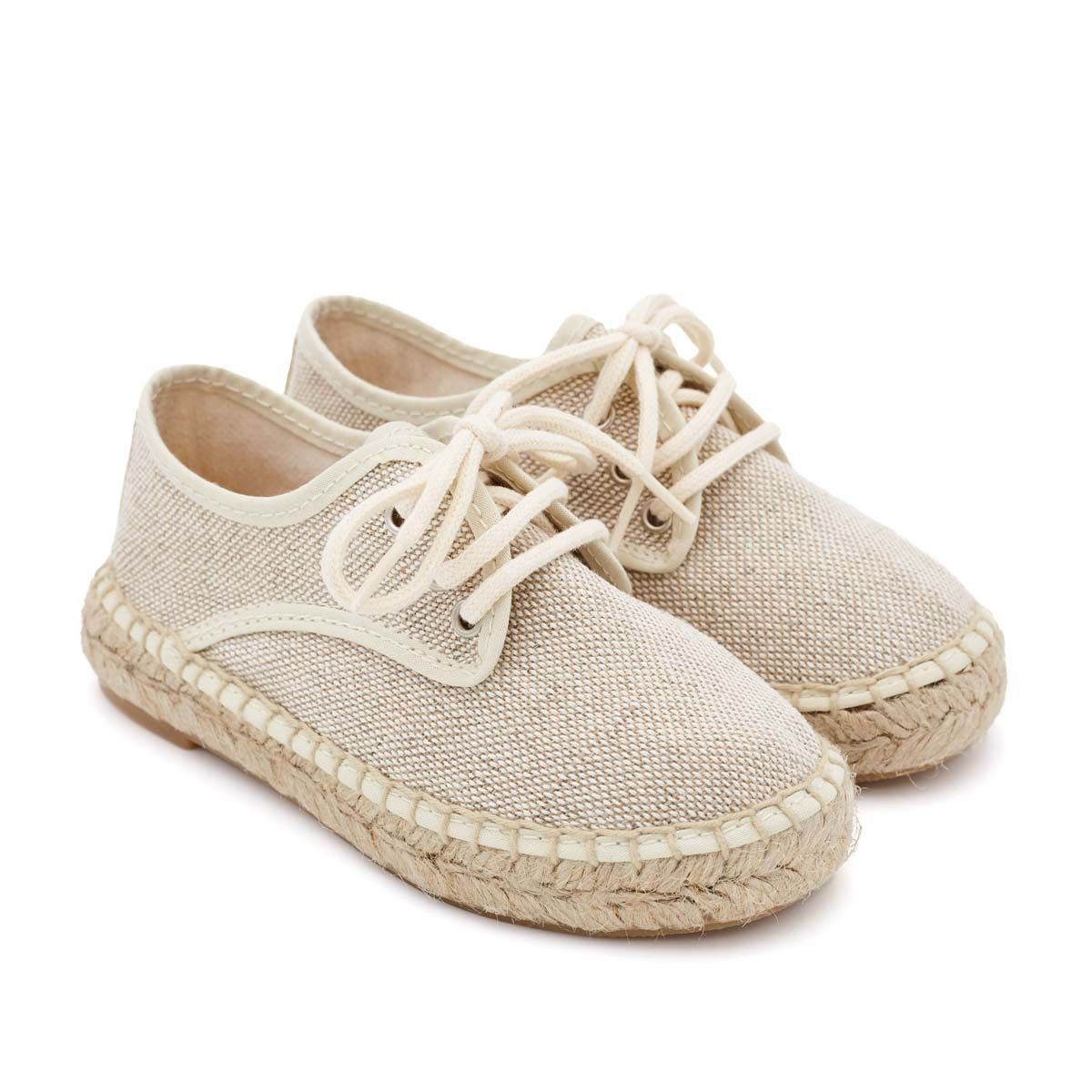 Alpargata Blucher Lino Natural