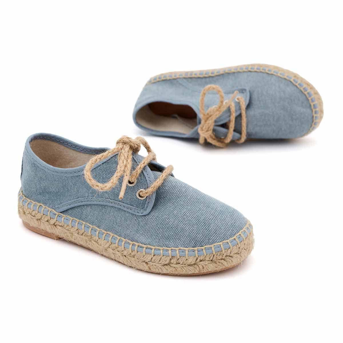 Alpargata Blucher Lona Azul