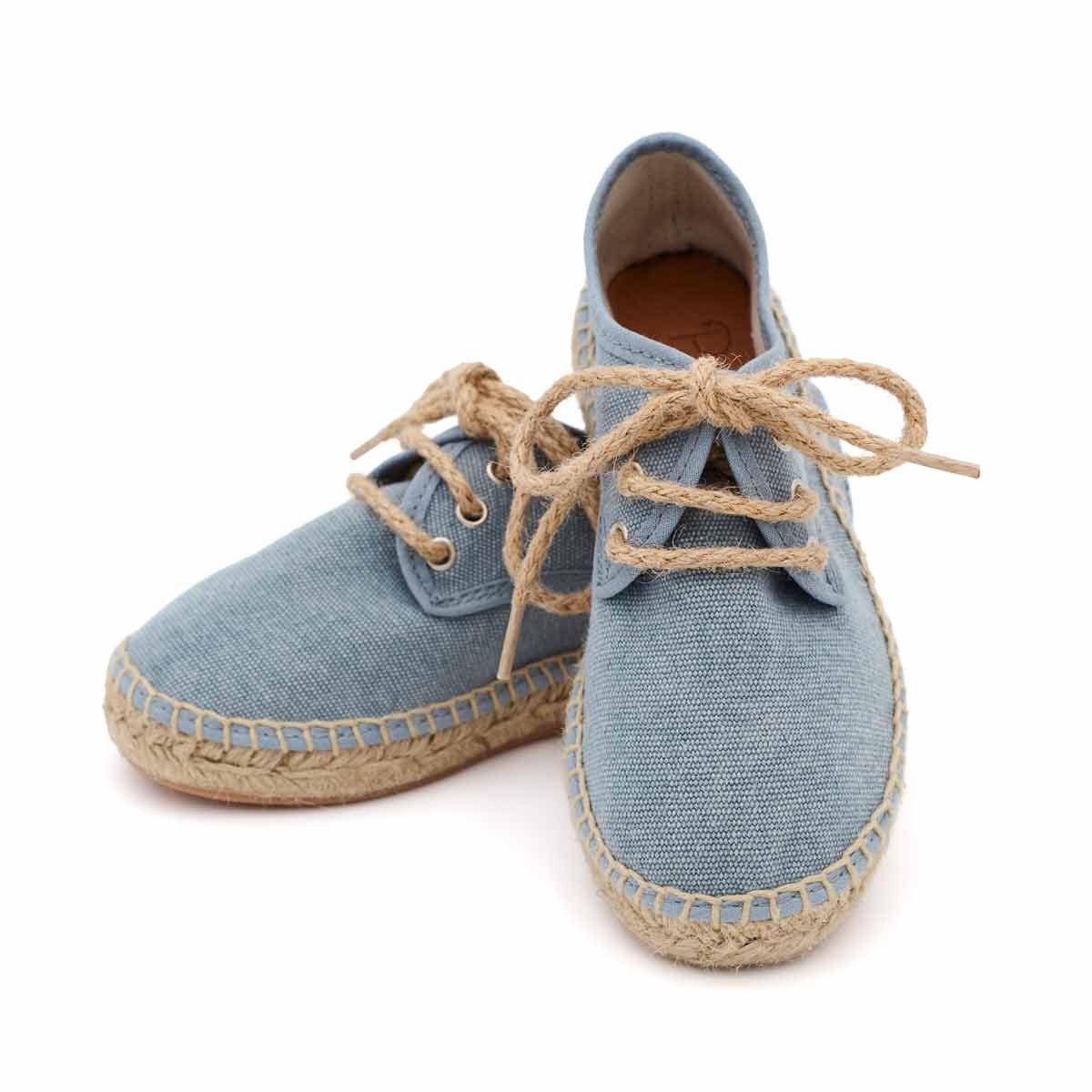 Alpargata Blucher Lona Azul