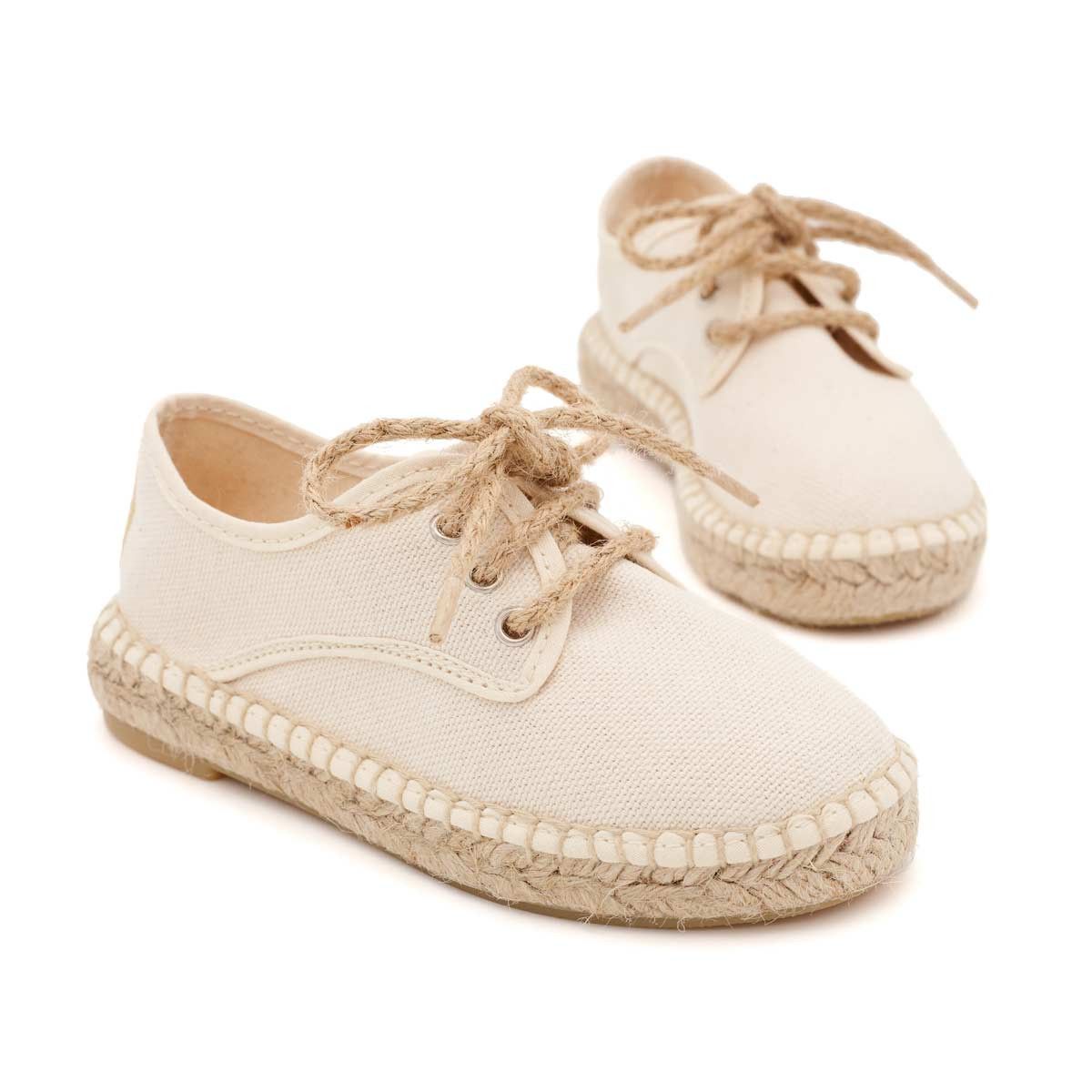 Alpargata Blucher Lona Beige