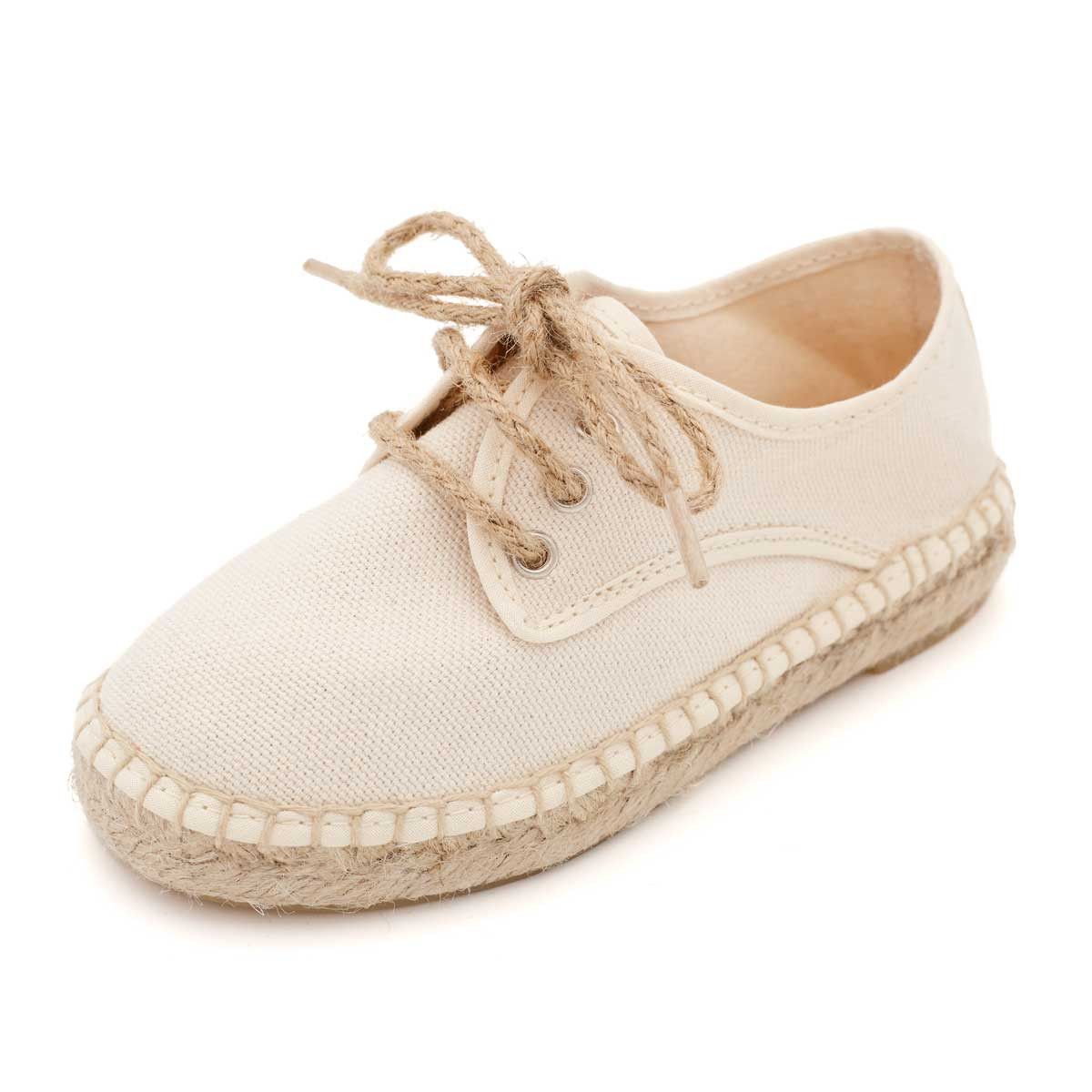 Alpargata Blucher Lona Beige