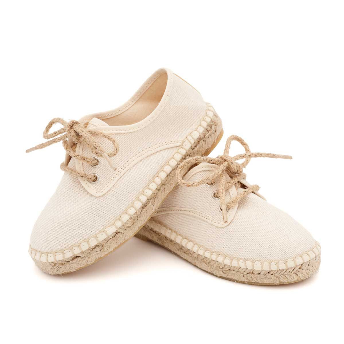 Alpargata Blucher Lona Beige