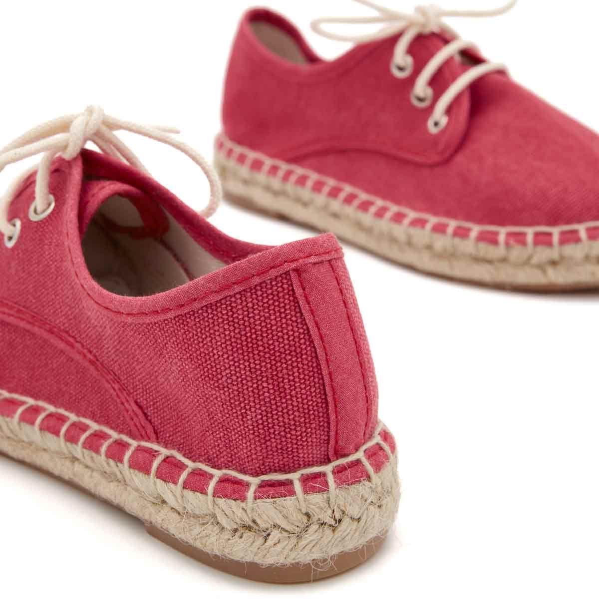 Alpargata Blucher Lona Fresa