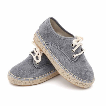 Alpargata Blucher Lona Gris