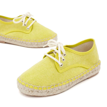 Alpargata Blucher Lona Limón