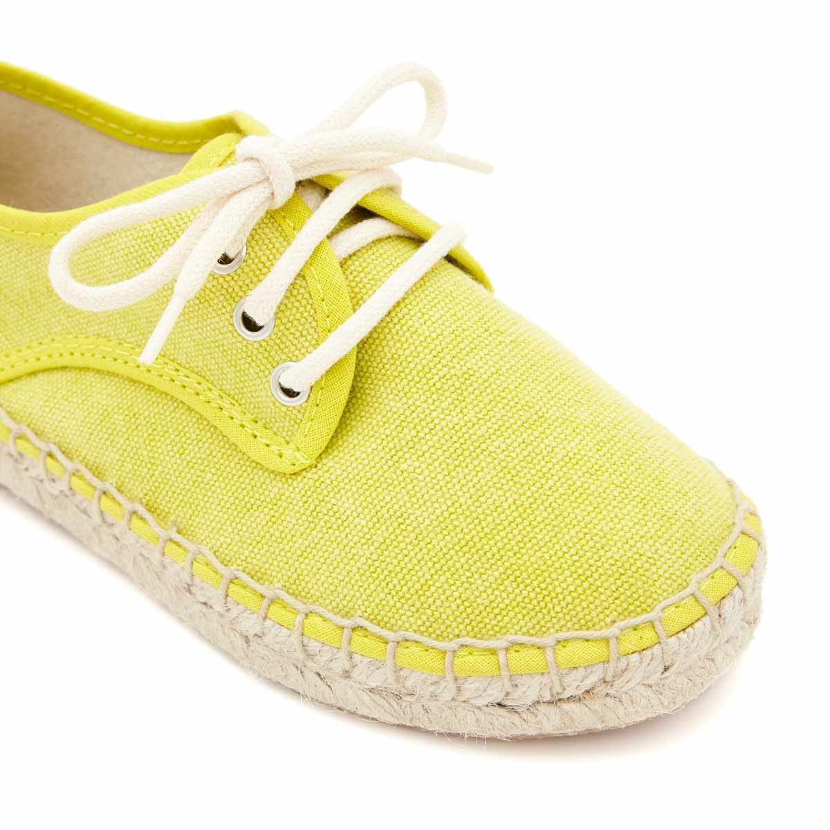 Alpargata Blucher Lona Limón