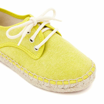 Alpargata Blucher Lona Limón