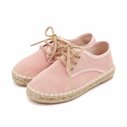 Alpargata Blucher Lona Rosa