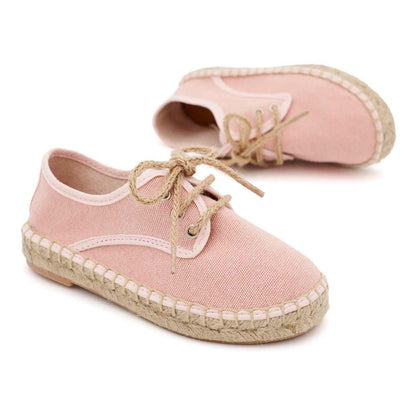 Alpargata Blucher Lona Rosa