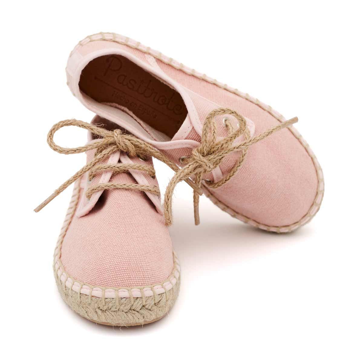 Alpargata Blucher Lona Rosa