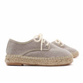 Alpargata Blucher Lona Taupe