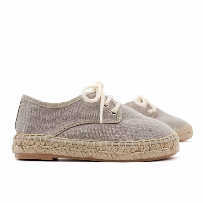 Alpargata Blucher Lona Taupe
