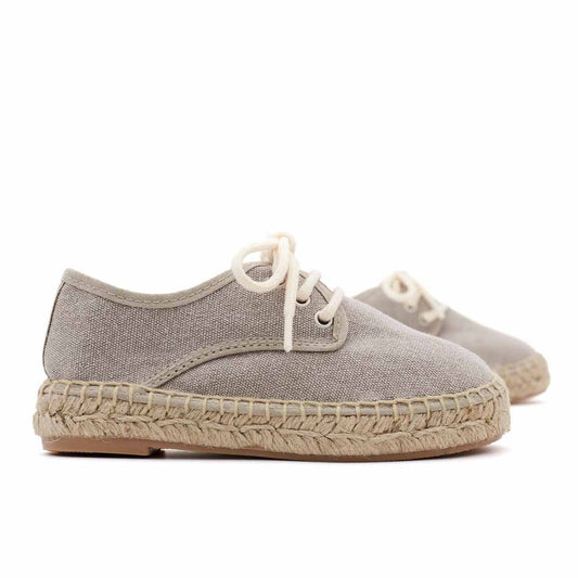 Alpargata Blucher Lona Taupe