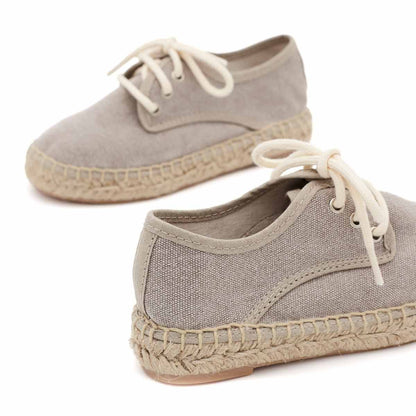 Alpargata Blucher Lona Taupe