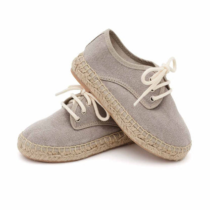 Alpargata Blucher Lona Taupe