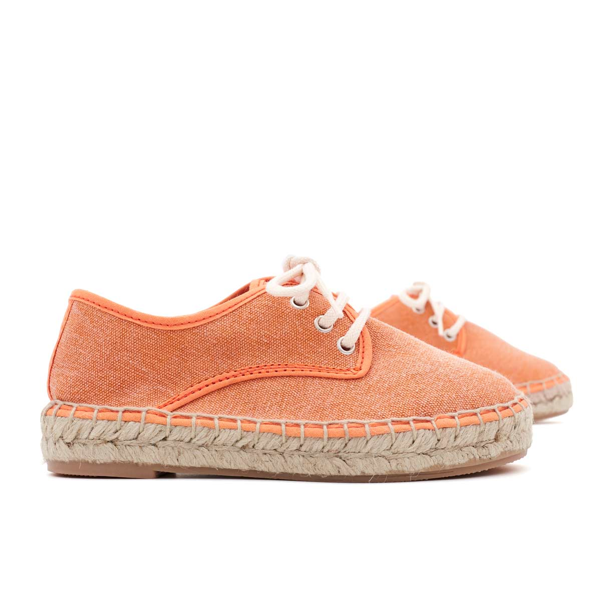 Alpargata Blucher Lona Mandarina