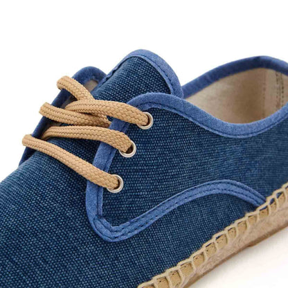 Alpargata Blucher Lona Terra Azul