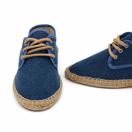 Alpargata Blucher Lona Terra Azul