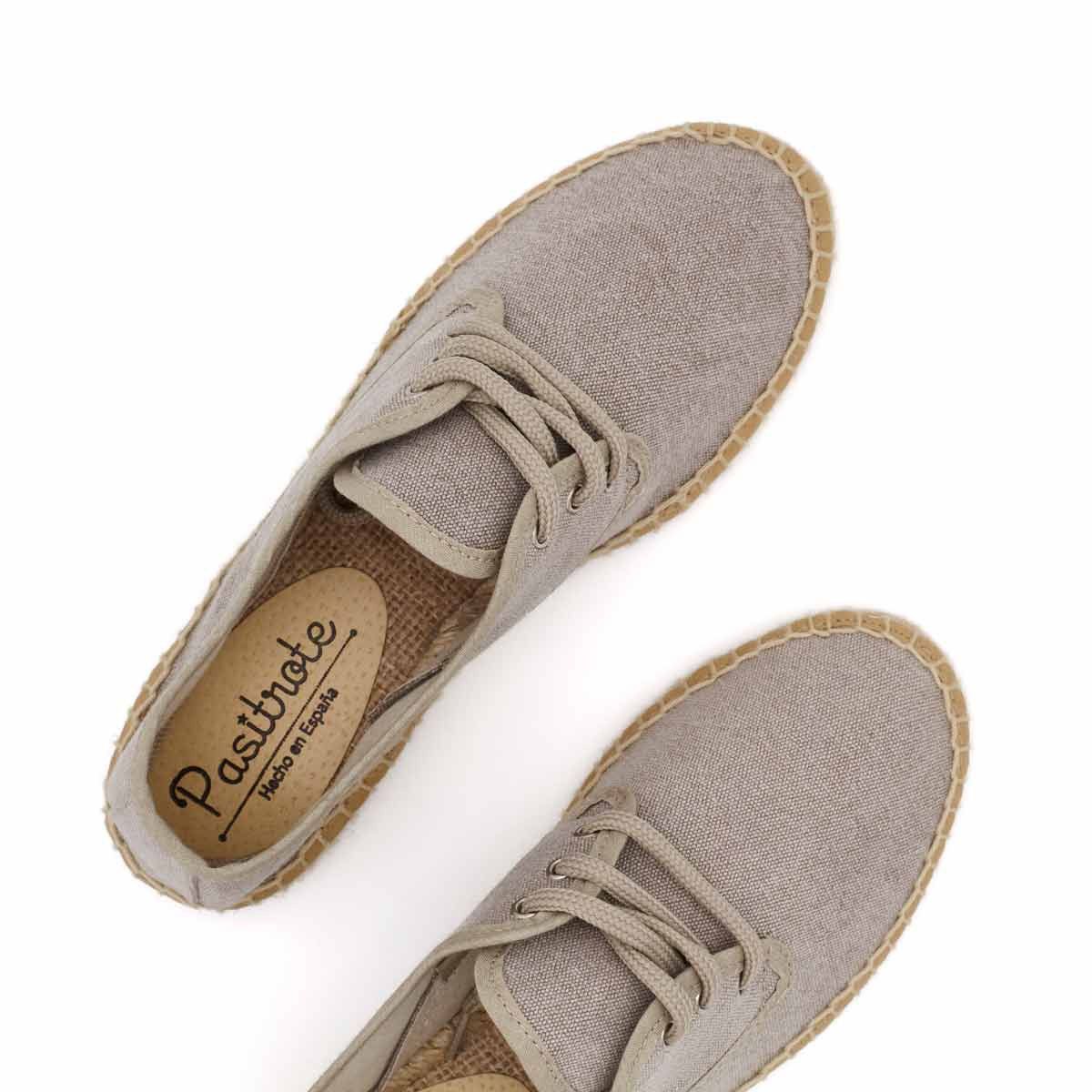 Alpargata Blucher Lona Terra Taupe