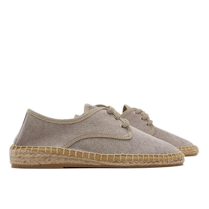 Alpargata Blucher Lona Terra Taupe